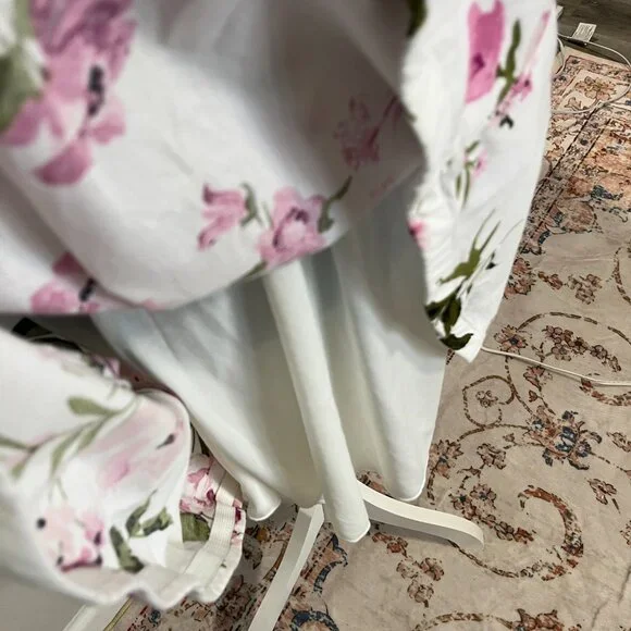 Pink and Green Floral Halter Front Sun Dress by City Studio Junior Size 13 - Picture 7 of 14